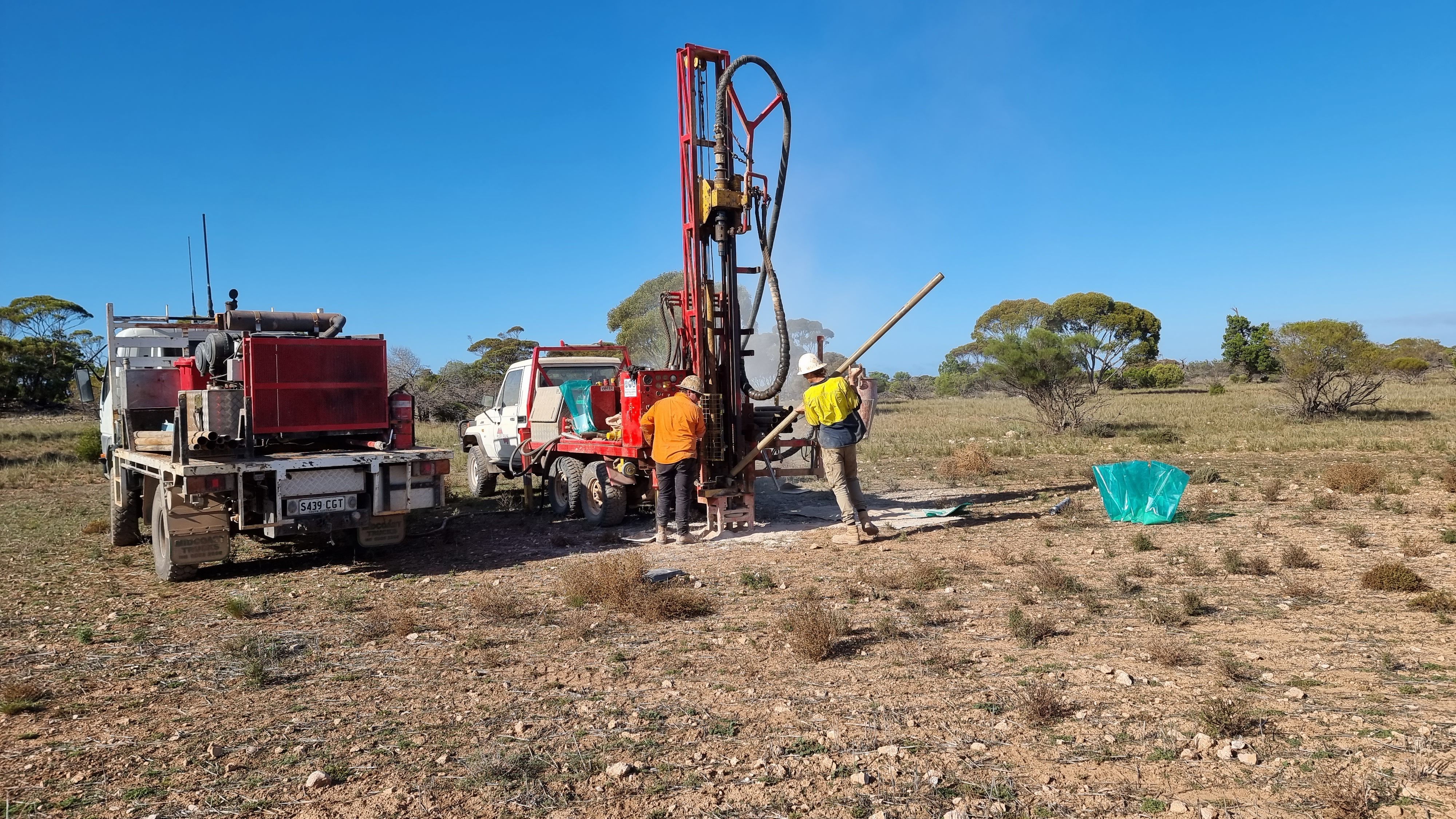 Drilling at Eyre Peninsula KaolinHallyosite Project2